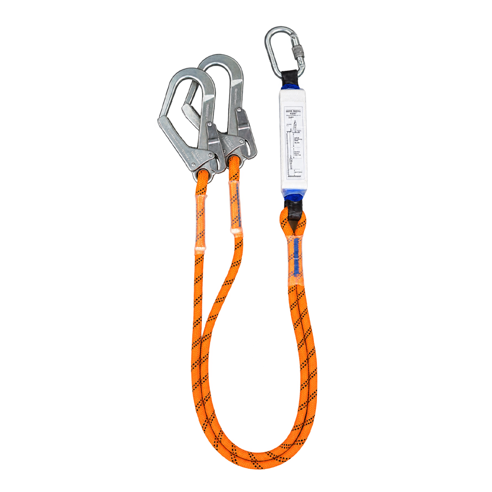 สายช่วยชีวิต 2 ตะขอ Lanyard (สีส้ม)