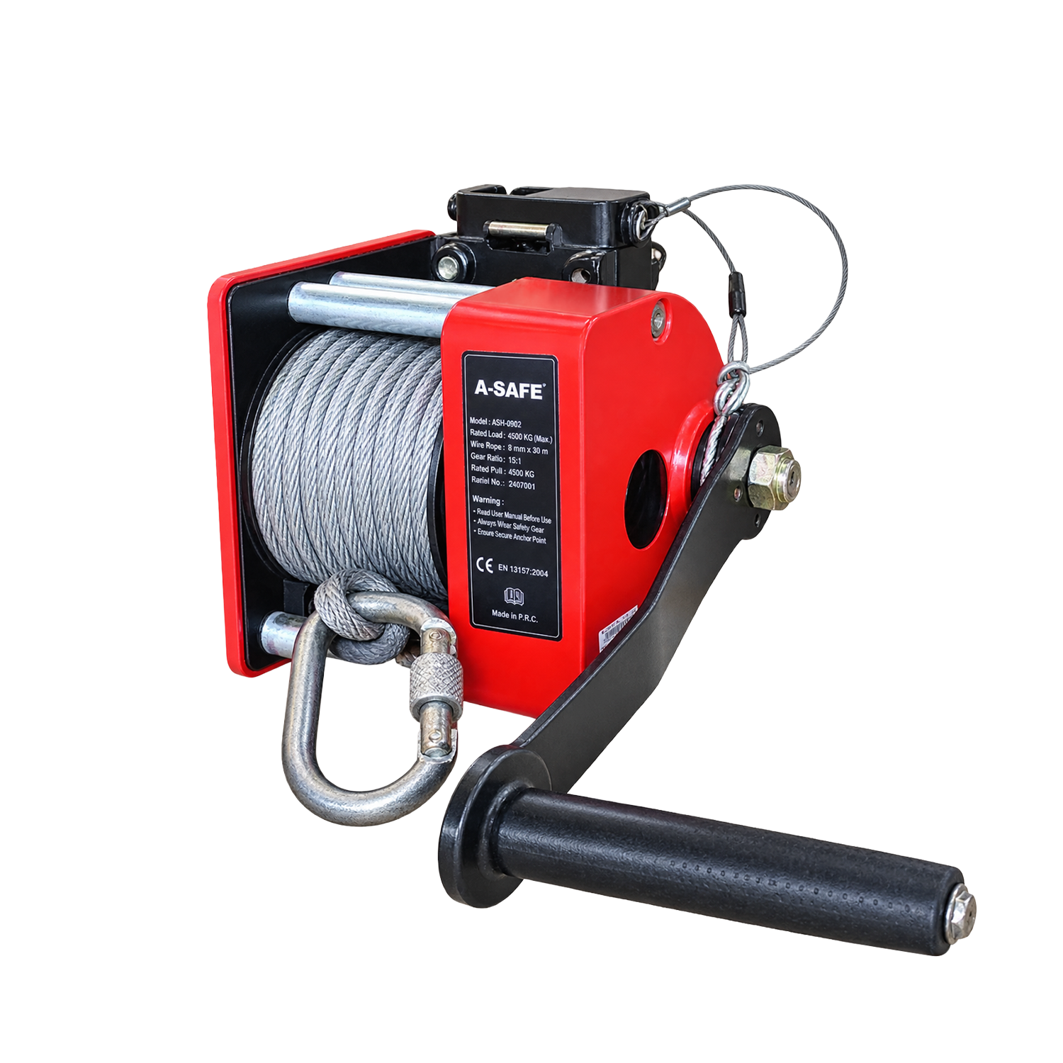 รอกมือหมุน Lifting winch 20m. CLASS A (AS801DP) / A-SAFE