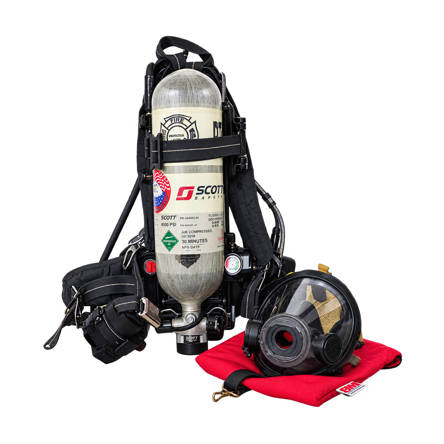 ชุดเครื่องช่วยหายใจ (SCBA) 4 ลิตร (30 นาที) / Scott